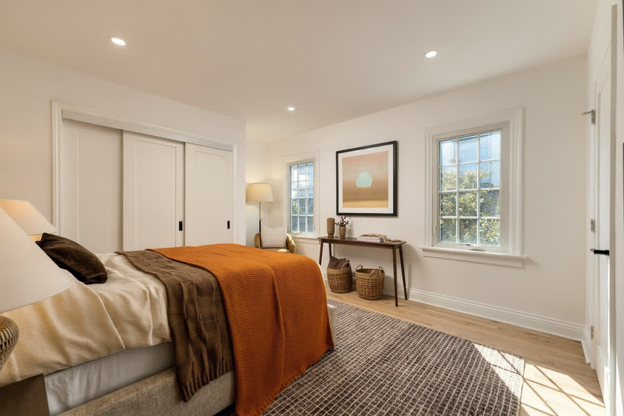 Bedroom in afternoon light