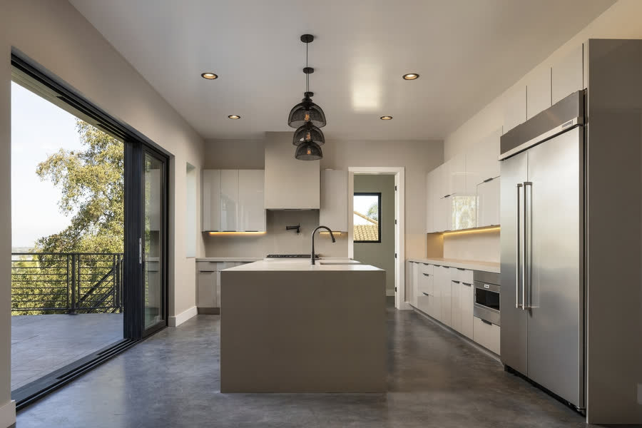 Kitchen open to the deck